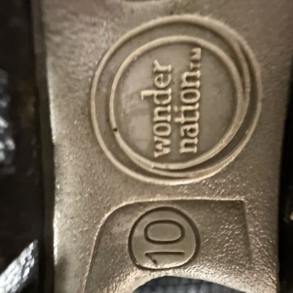 Wonder Nation Kids Snow Boots 10 Zip Up Fleece Water Resistant Black‎ Neon Green - Picture 10 of 10